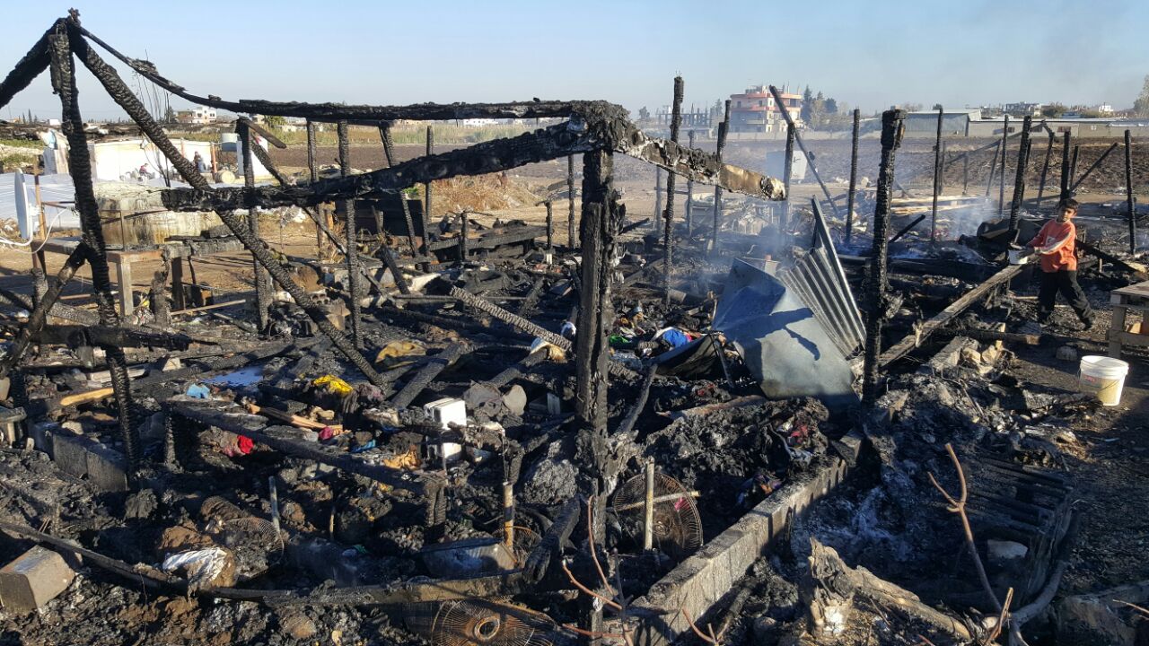REPORT Fire destroys refugee tents in Halba, Akkar Lebanon News