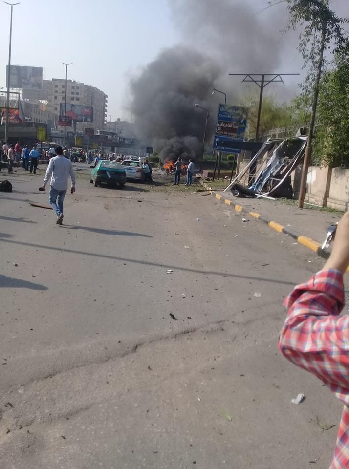 انفجار سيارة في حي الدقى
