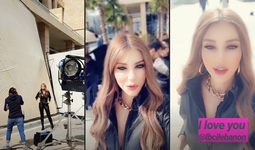 كارلا حداد تصوّر إعلان برنامجها الجديد على الـ LBCI.. إليكم لقطات من الكواليس