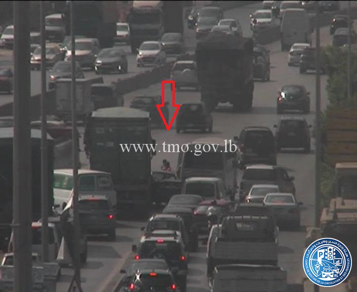 تصادم بين 3 مركبات اخر جسر انطلياس 