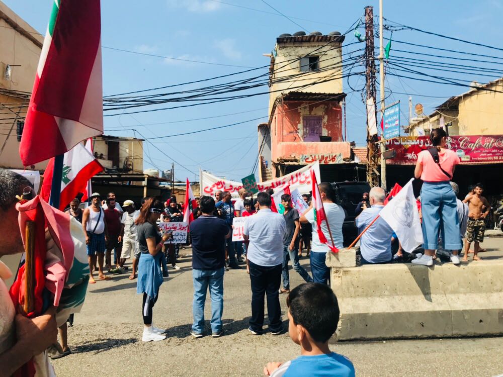 في السان سيمون...الاهالي يحتجون على انقطاع المياه