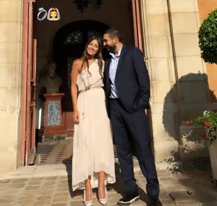 زواج هبة طوجي من إبراهيم معلوف مدنياً في فرنسا.. إليكم الصور الأولى للزفاف 
