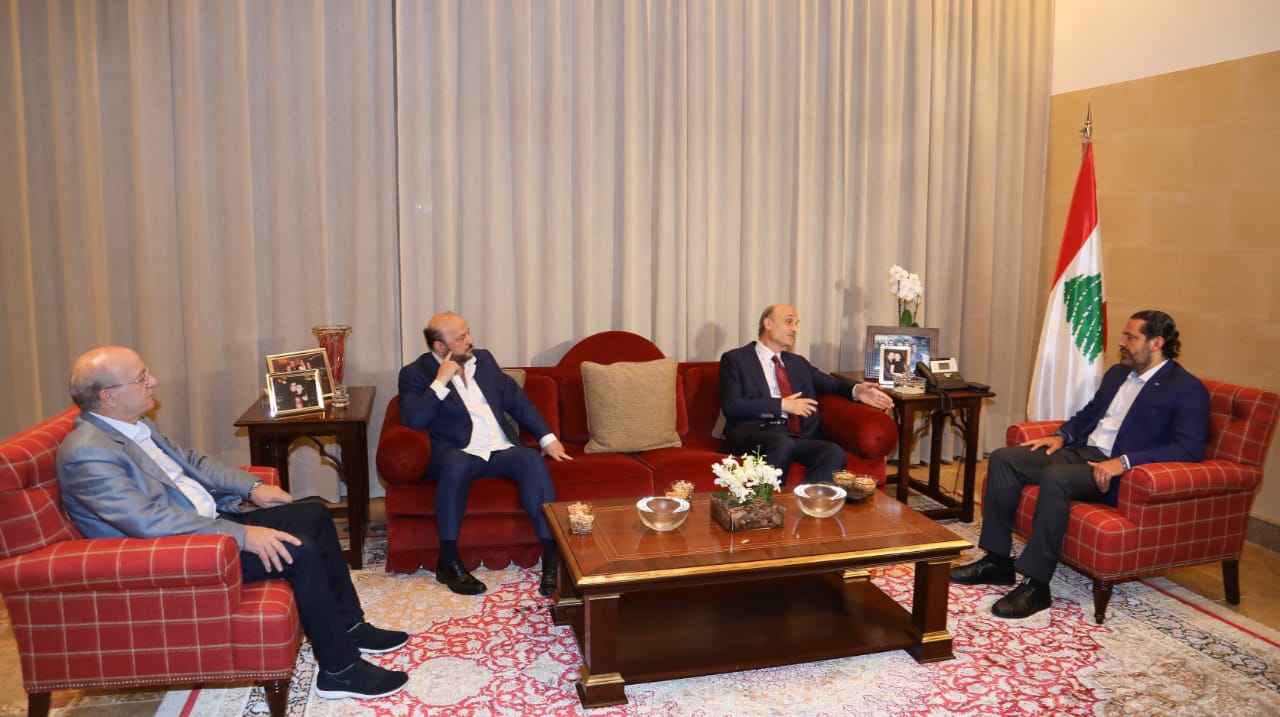  جعجع في بيت الوسط وتشكيل الحكومة الحاضر الابرز 
