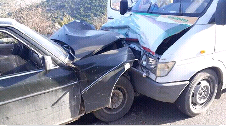 بحادث سير على طريق قبعيت العكارية
