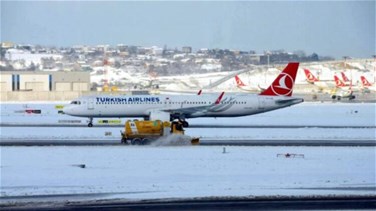 Lebanon News - استمرار إغلاق مطار اسطنبول بسبب الثلوج الكثيفة