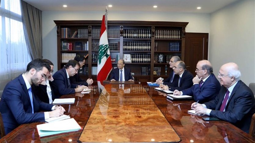 President Aoun receives French envoy at Baabda palace