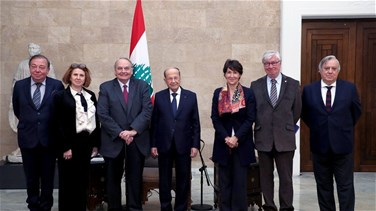 President Aoun meets delegation of Foreign Affairs Committee of the French National Assembly