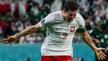 الهدف الأول لليفاندوفسكي مع بولندا في كأس العالم