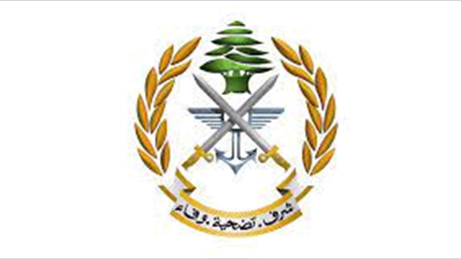 الجيش: توقيف أشخاص لتورطهم في أعمال سرقة