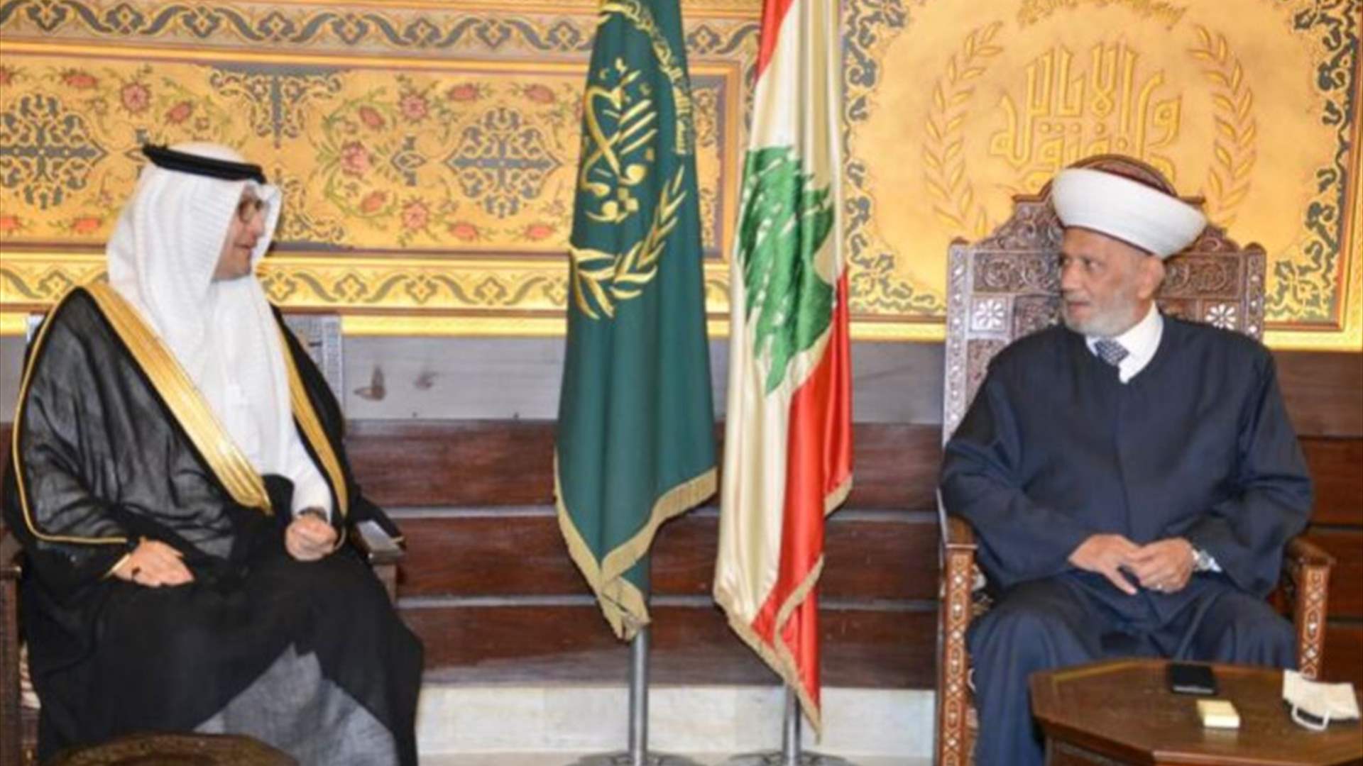 المفتي دريان استقبل السفير بخاري: لبنان كان وسيبقى سندا لأشقائه العرب