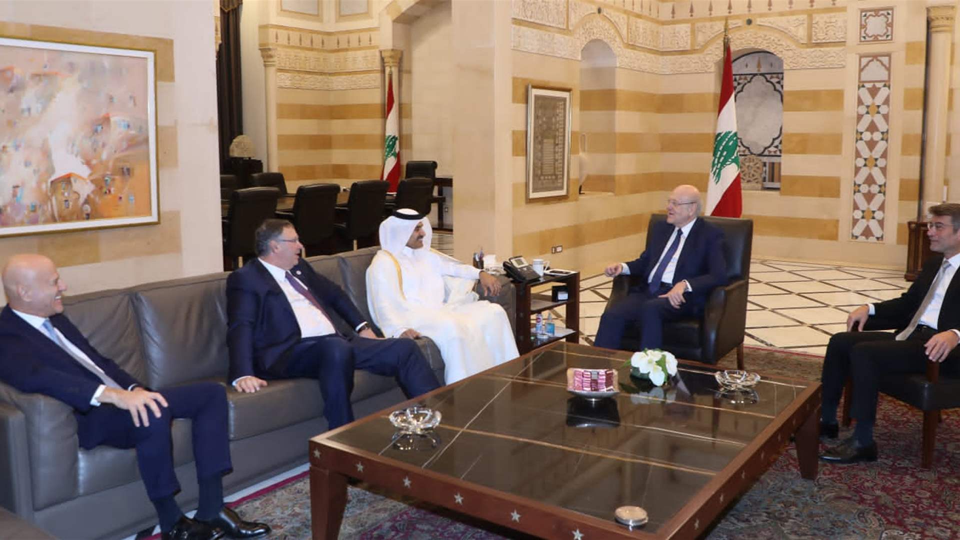ميقاتي: بدء الأنشطة البترولية في مياهنا سيكون له أثر إيجابي والشراكة مع قطر "إستراتيجية" 