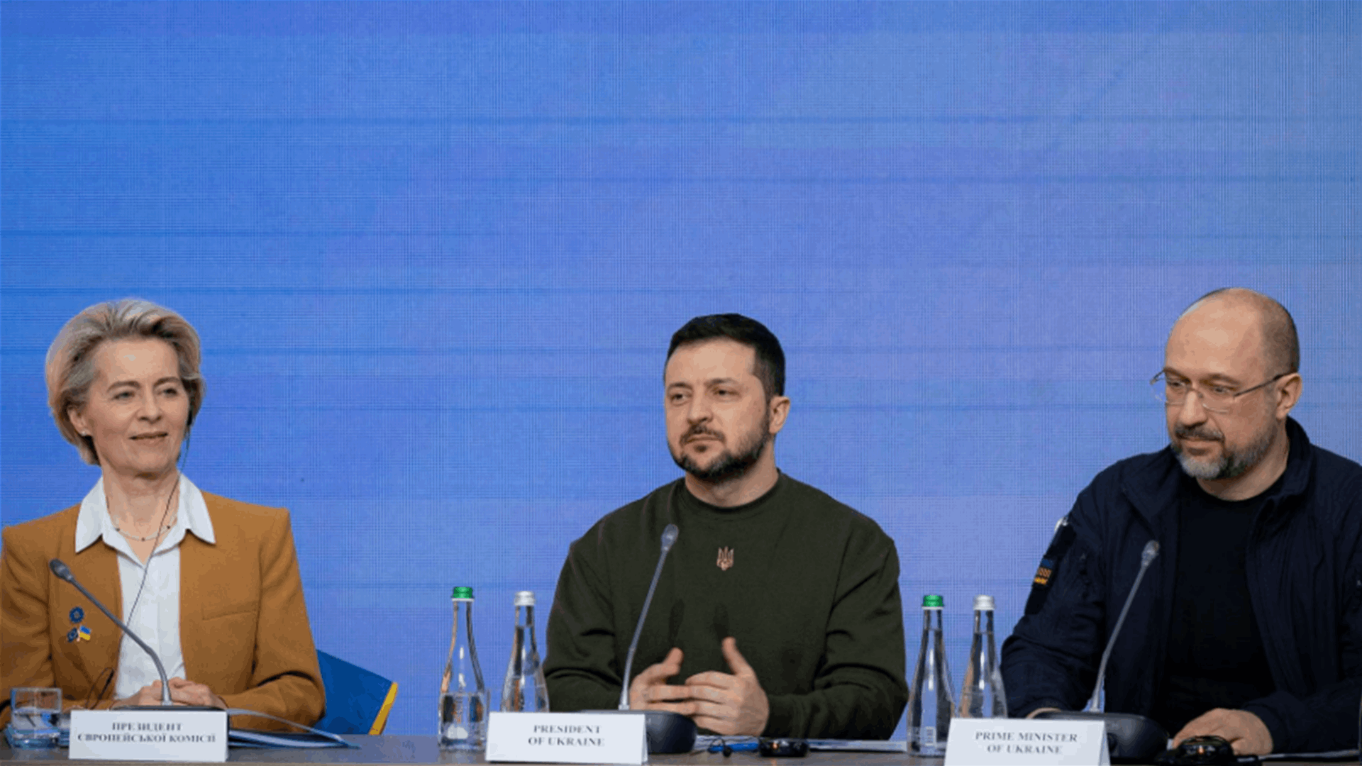 Air raid sirens sound in Kyiv during visit by European leaders