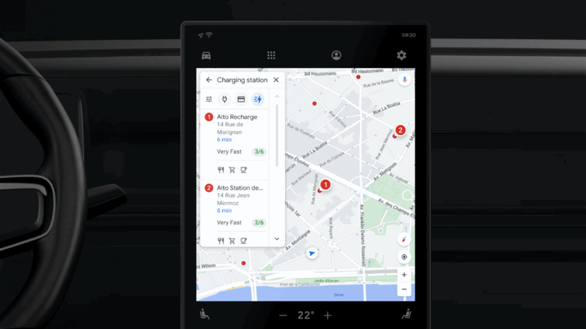 Google intros new features for EVs with Maps built in
