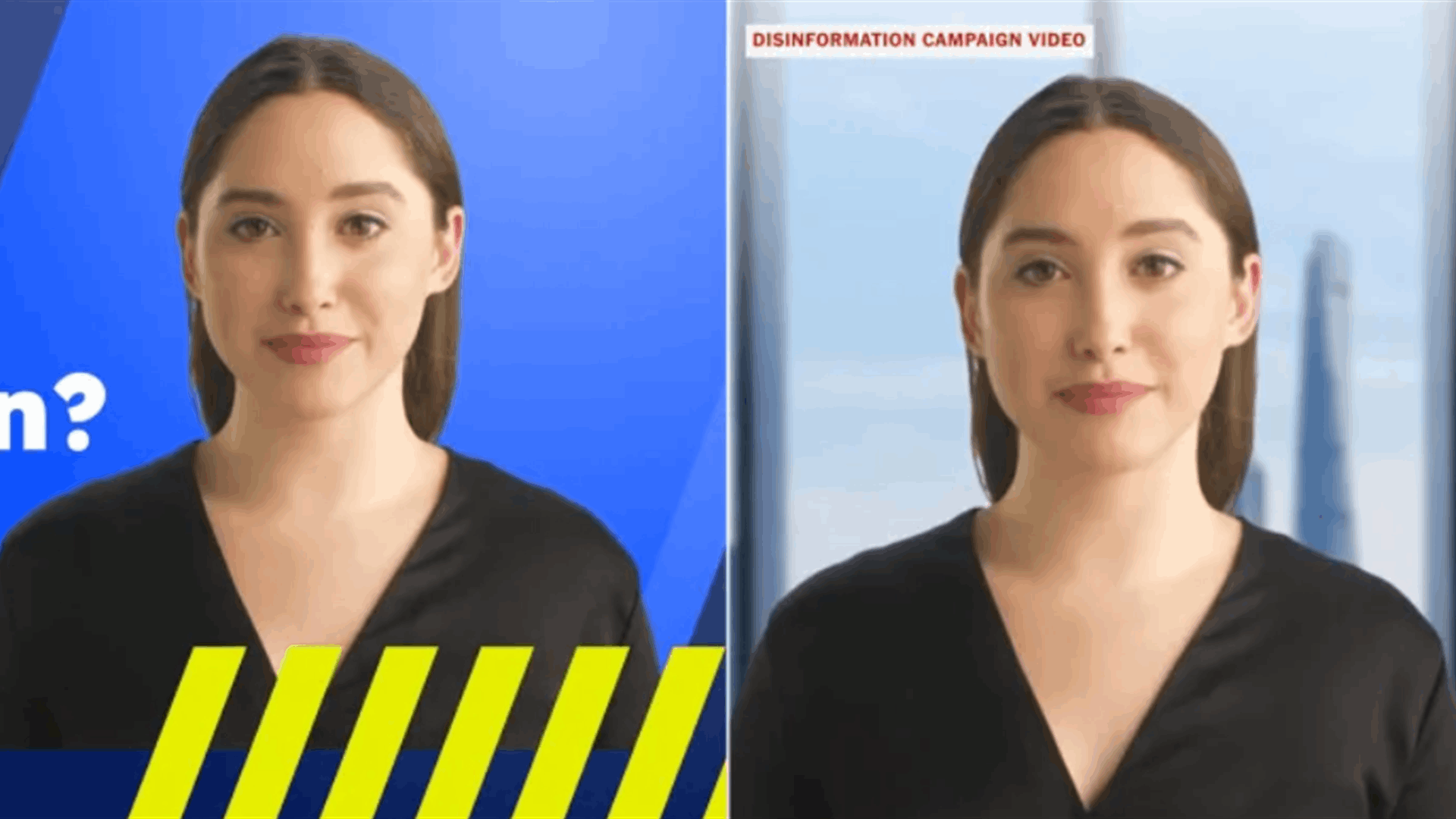 The People Onscreen Are Fake. The Disinformation Is Real.