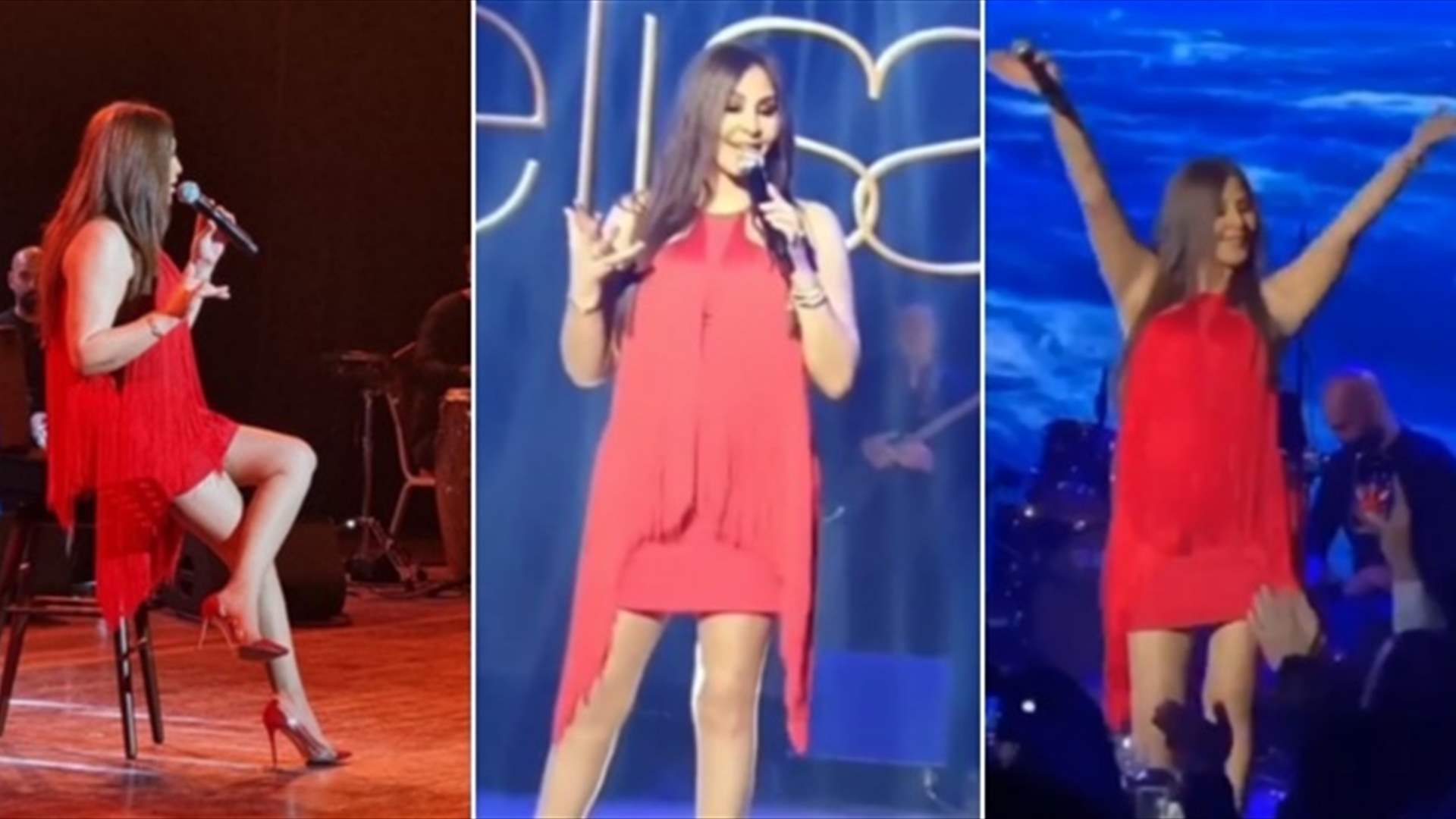 إليسا ترقص بعفوية مع ريما نجيم على المسرح في حفل عيد الحب (فيديو)