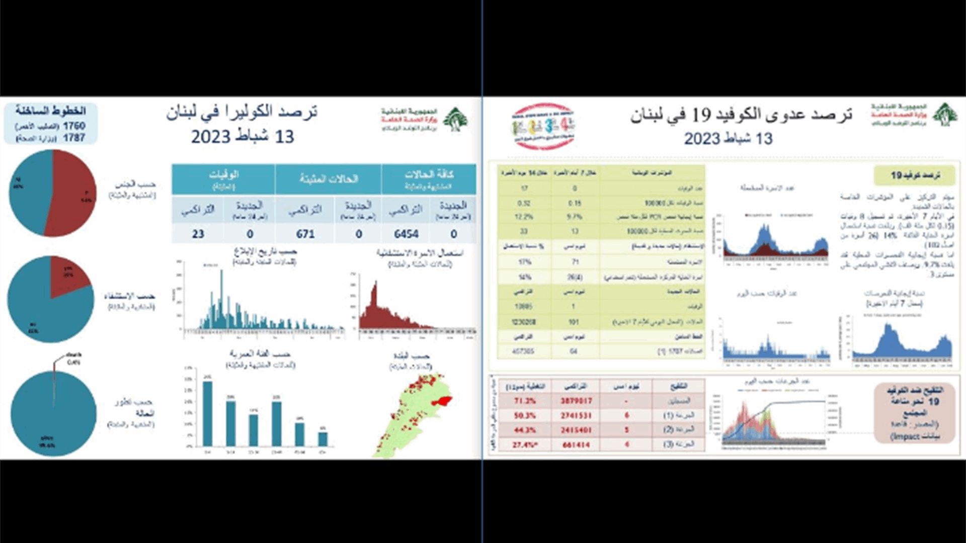 ما جديد كورونا والكوليرا في لبنان؟