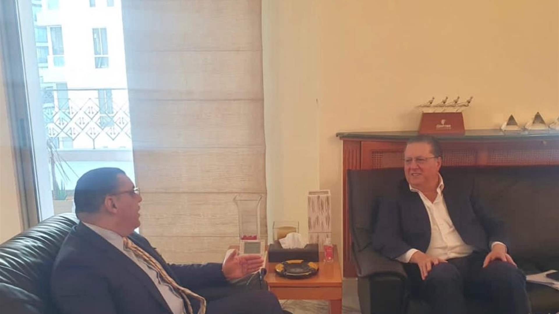 شقير يلتقي السفير المصري ويشددان على إنتخاب رئيس للجمهورية سريعًا