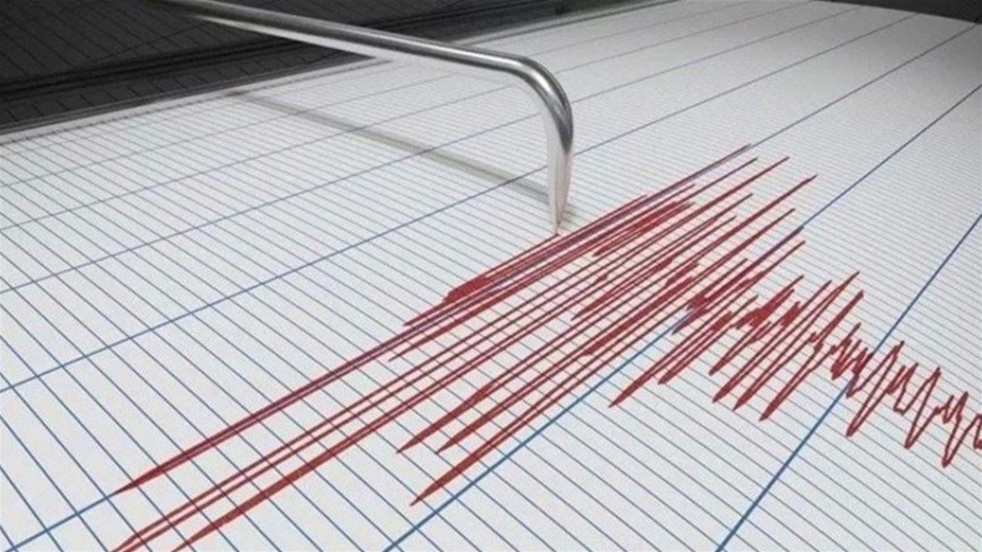 هزة أرضية بقوة 3,6 درجات قبالة شاطئ صيدا صباحا