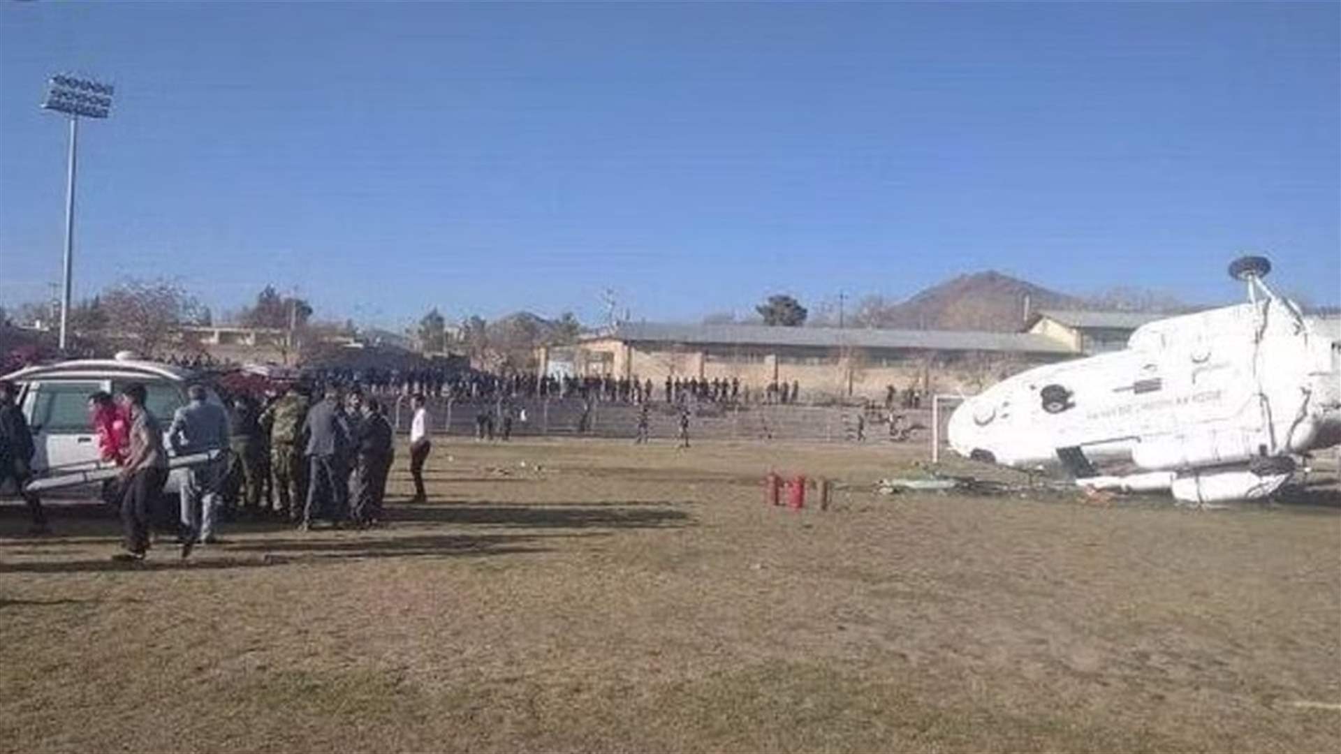 تحطم مروحية في ايران وإصابة وزير ووقوع ضحايا