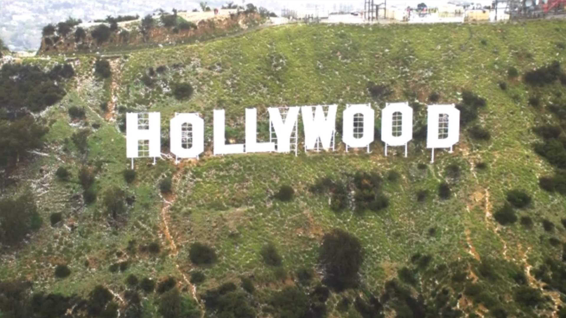 Light dusting of snow falls near Hollywood sign