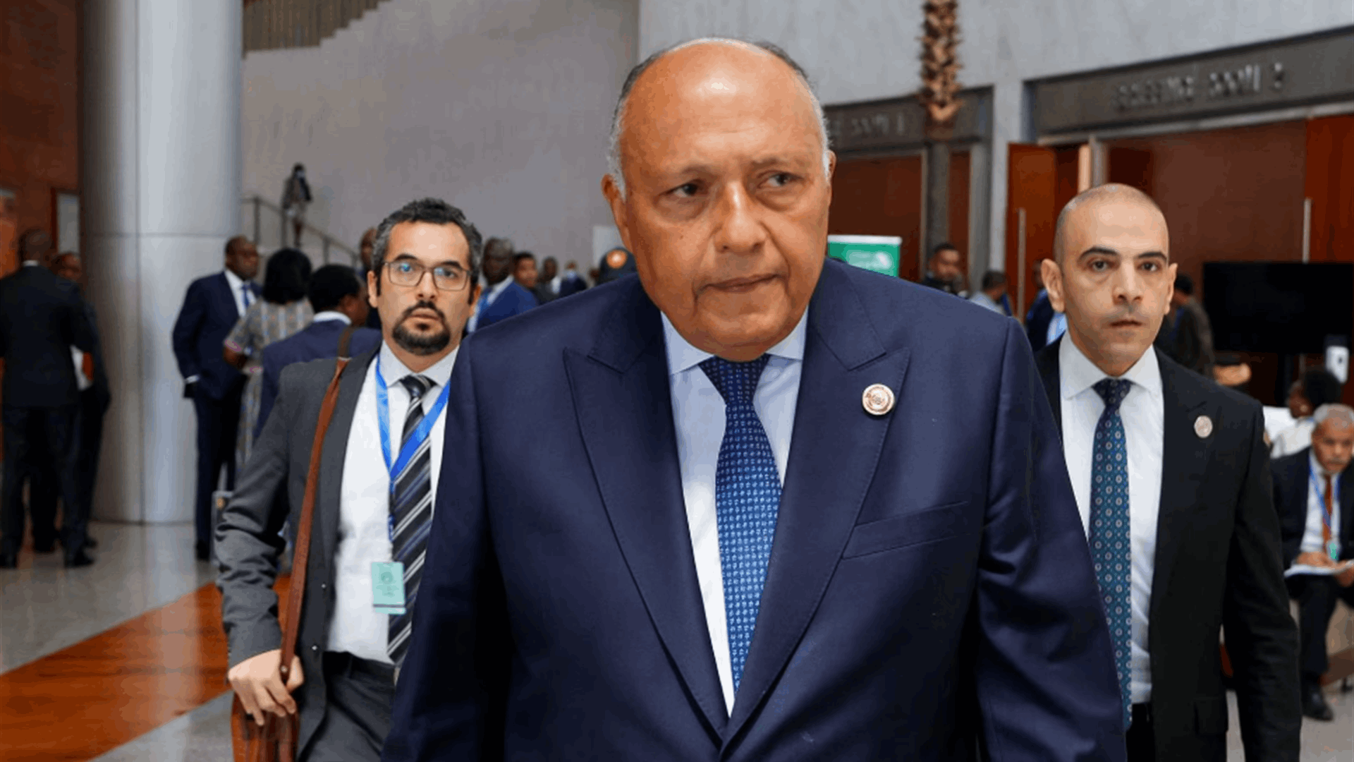 Egypt's foreign minister meets Assad in first Syria visit since war