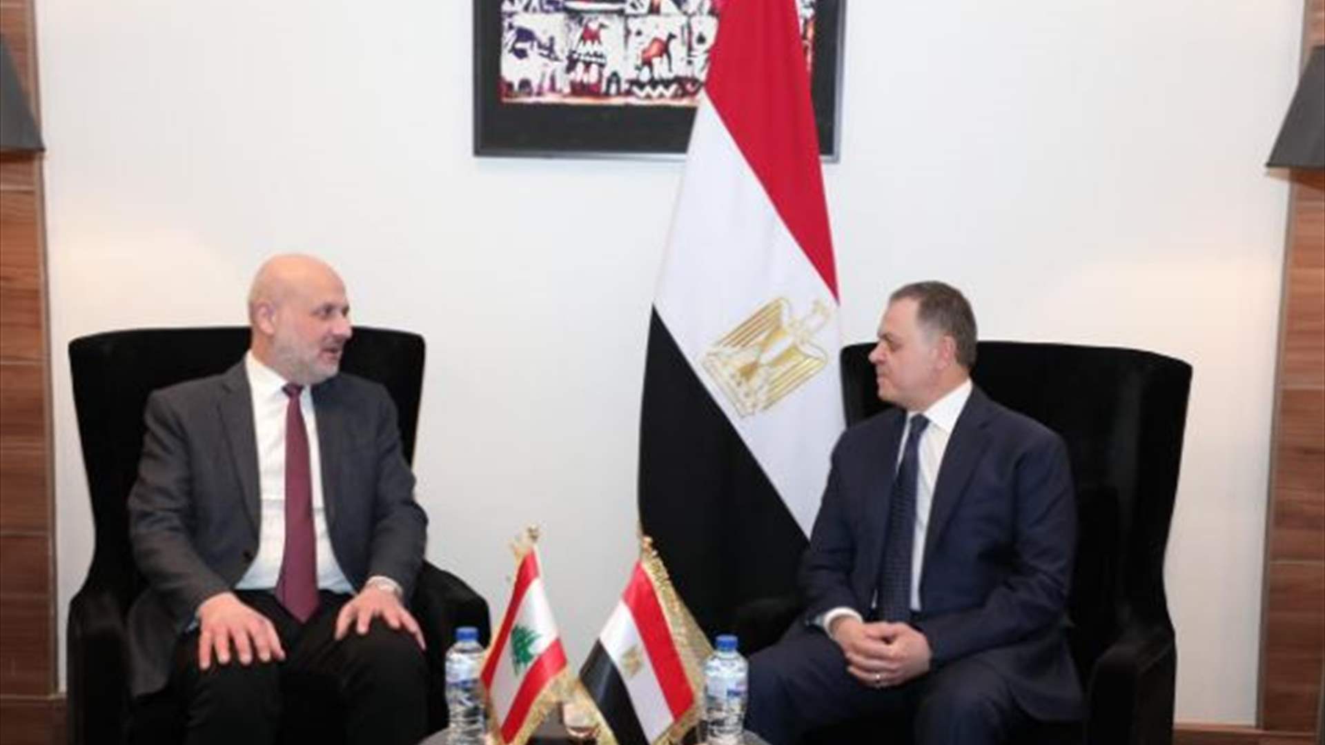 المولوي يلتقي نظيره المصري.. وتشديدٌ على أهمية التعاون الأمني