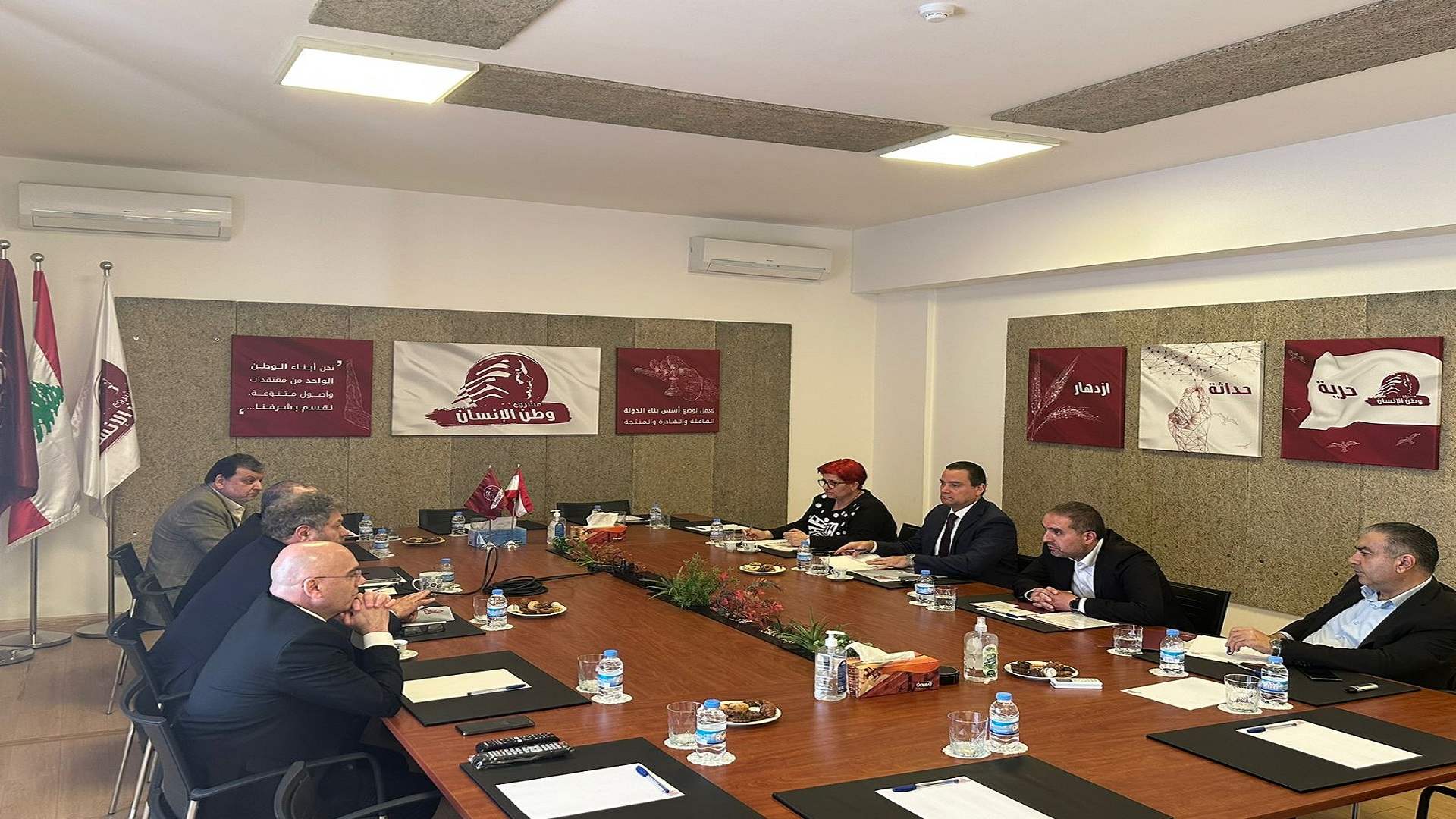 وفد من الإشتراكي زار مقر "مشروع وطن الانسان"... هذا ما جرى بحثه