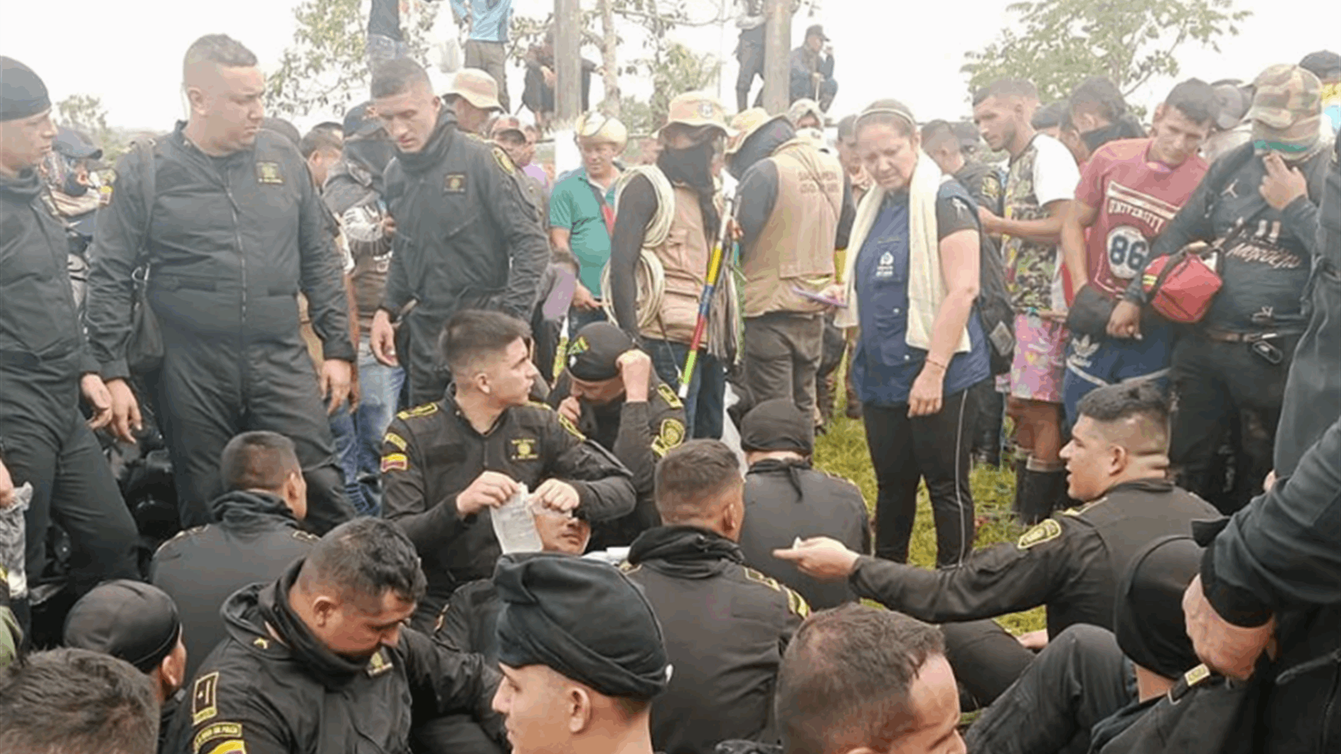 Two dead, dozens of police held hostage in Colombia in protest against oil company