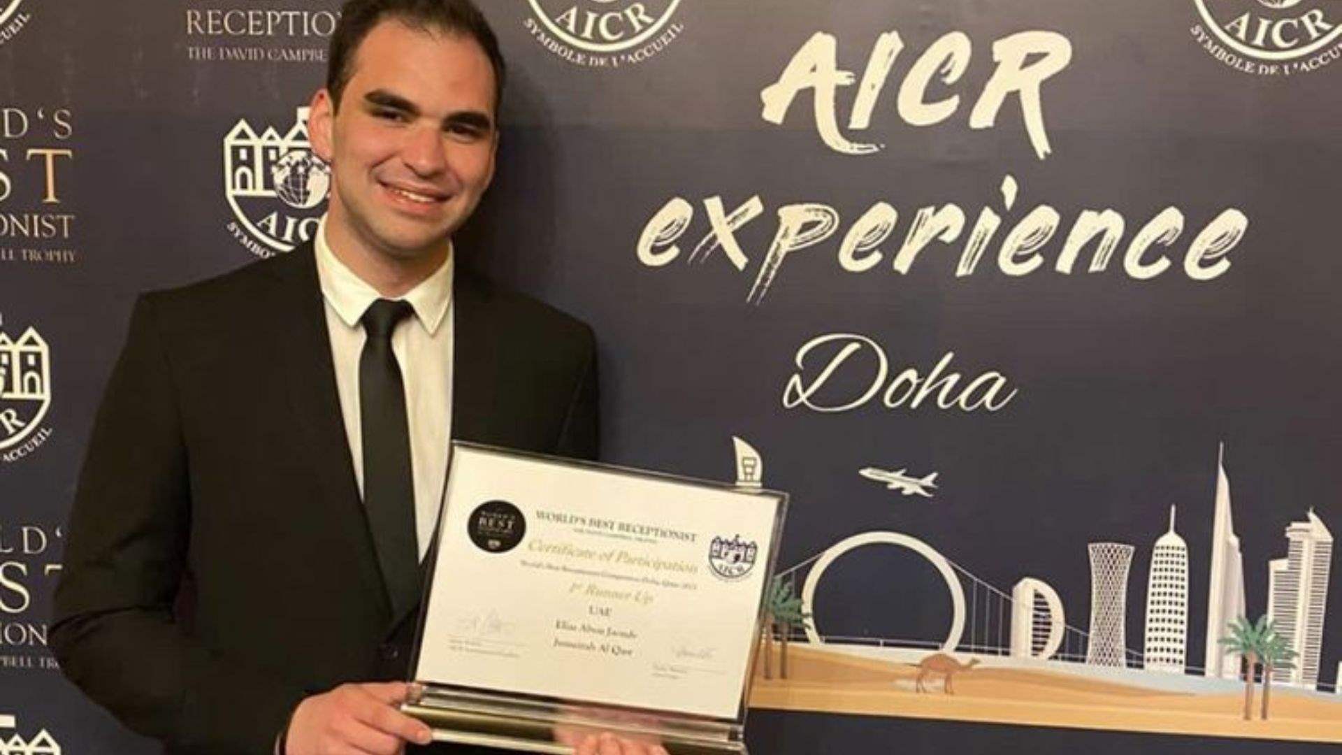 Lebanese expat becomes world’s 2nd best hotel receptionist   