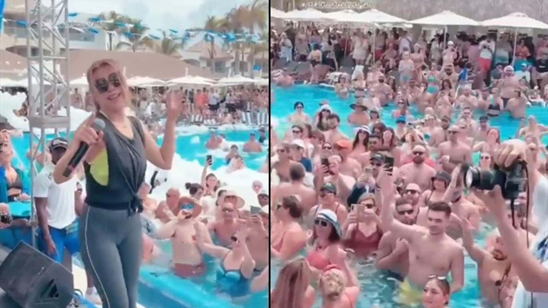 هل غنّت نوال الزغبي في الـ Pool Party؟ (فيديو)