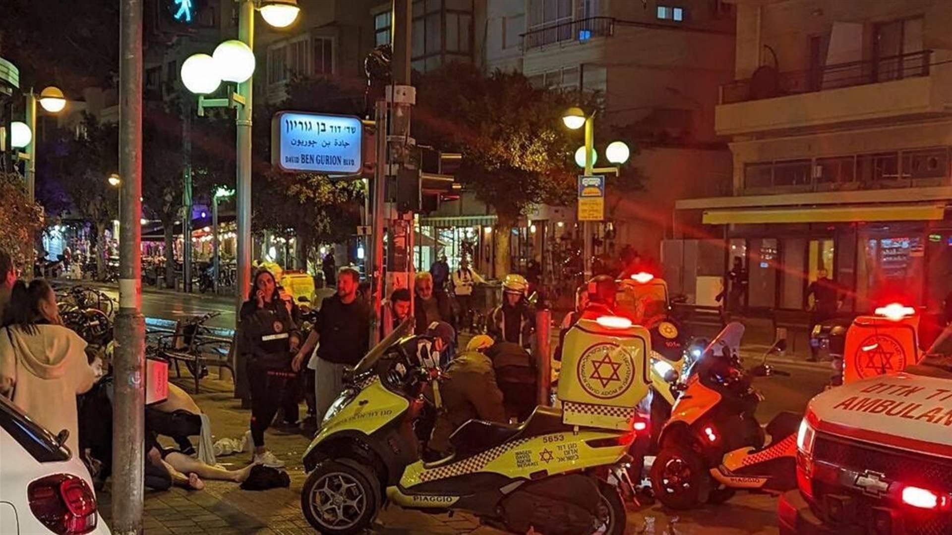 ثلاثة جرحى في إطلاق نار بتل أبيب والشرطة تشتبه في أنه "هجوم"