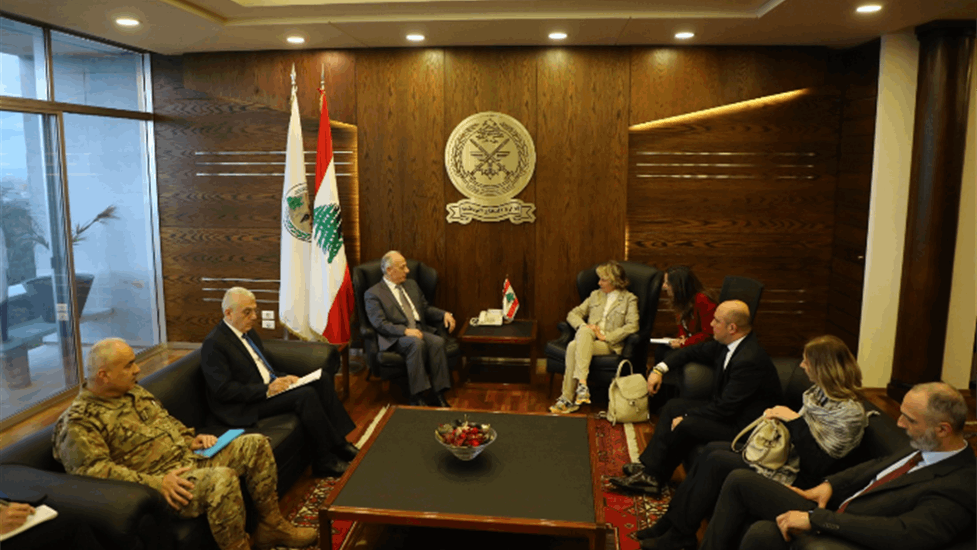 سليم التقى وفدا من مجلس الشيوخ الإيطالي: أهمية أن يساند المجتمع الدولي لبنان في عودة النازحين السوريين
