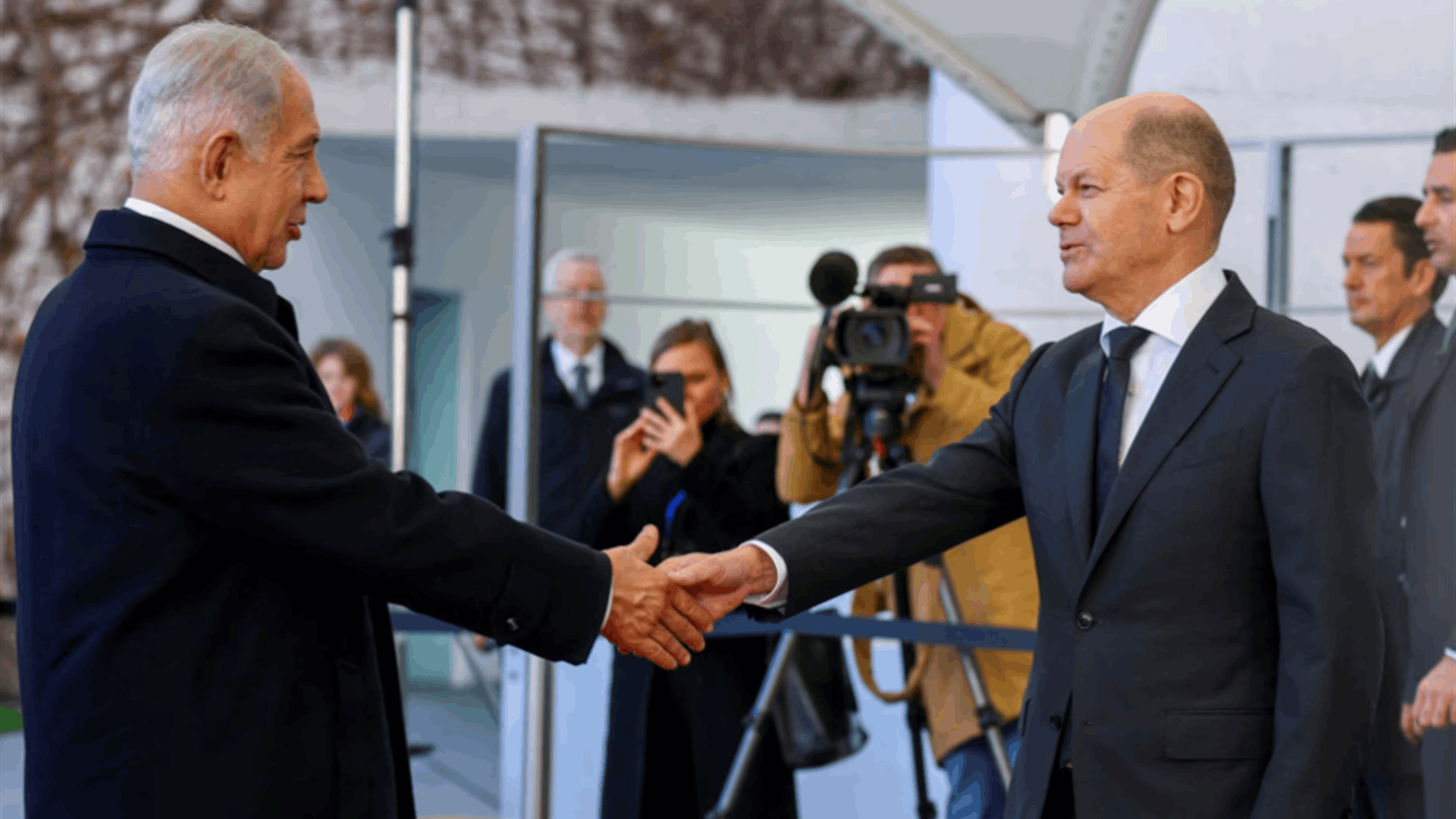 Netanyahu visits Berlin for talks as crisis festers back home
