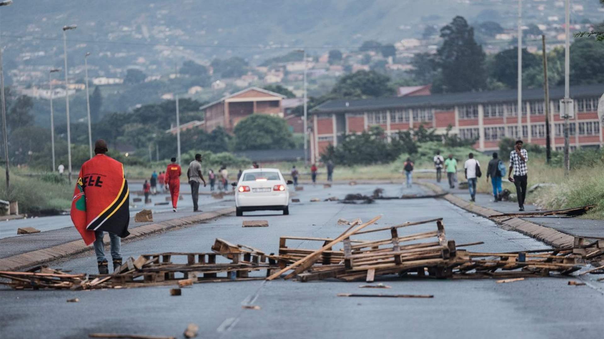South African authorities arrest 87 ahead of anti-government protest