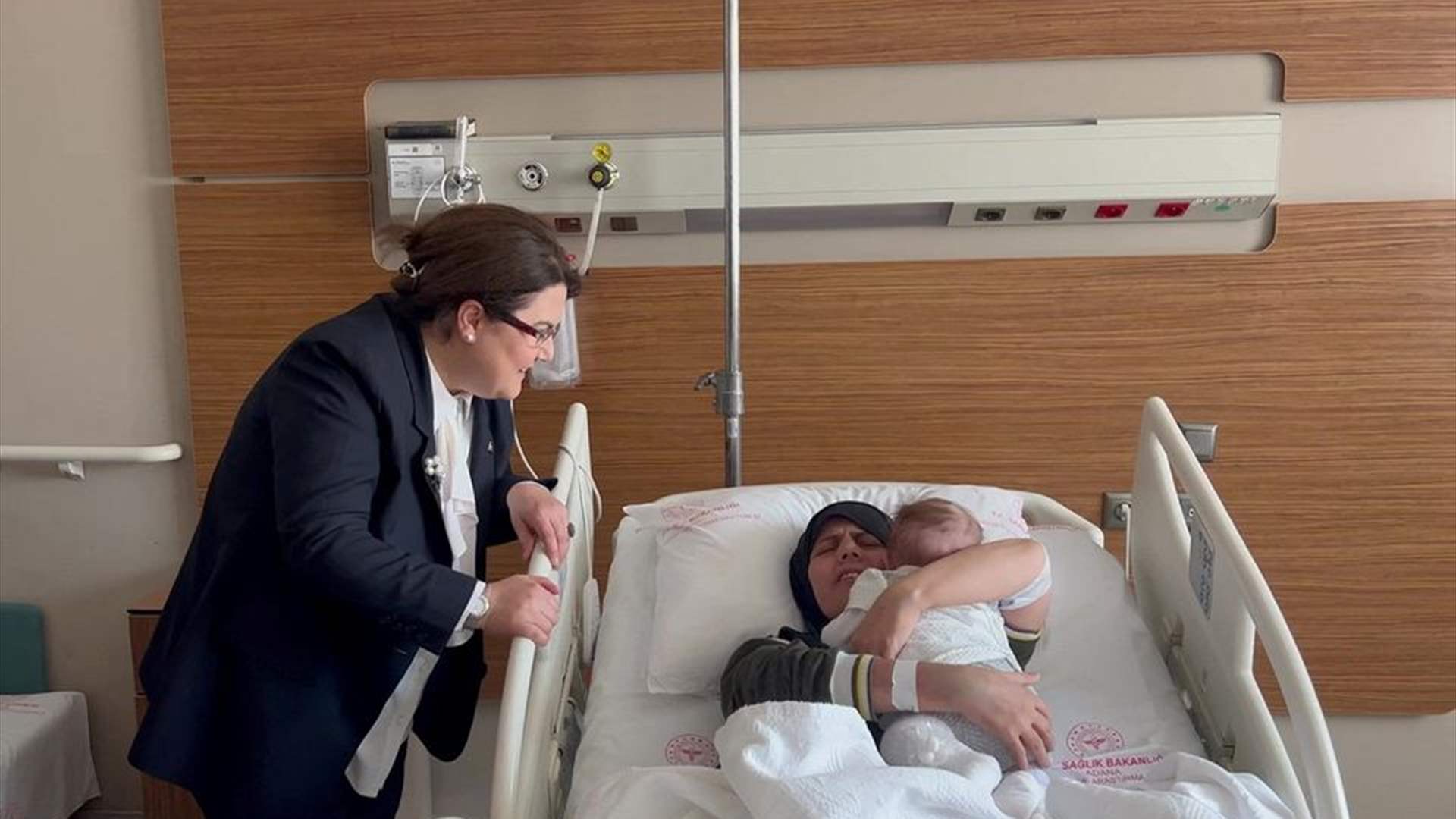 Mother and baby reunited in Turkey nearly two months after earthquake