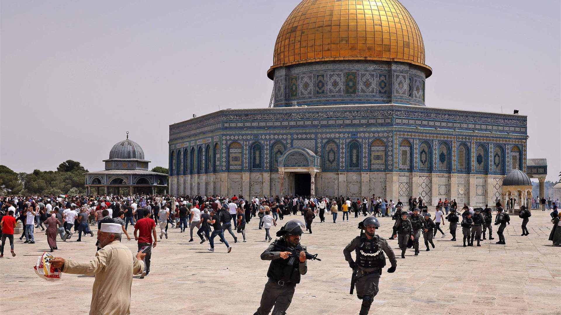 Israeli police attack worshippers in Jerusalem's Al Aqsa, Gaza launches rockets at Israel