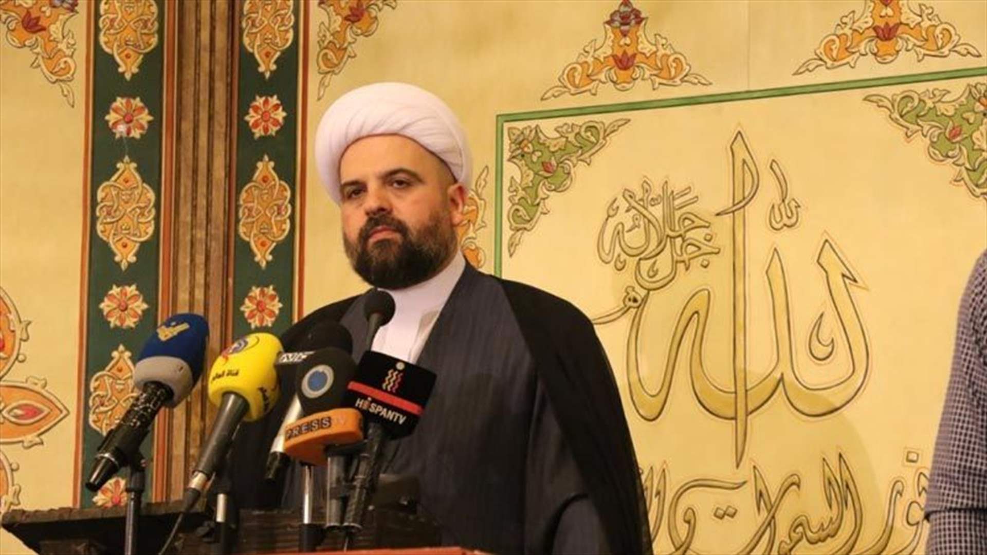 قبلان نوه بالخلوة الروحانية في حاريصا: خشبة خلاصنا تسوية وطنية تجمع وتنقذ بلد الأديان