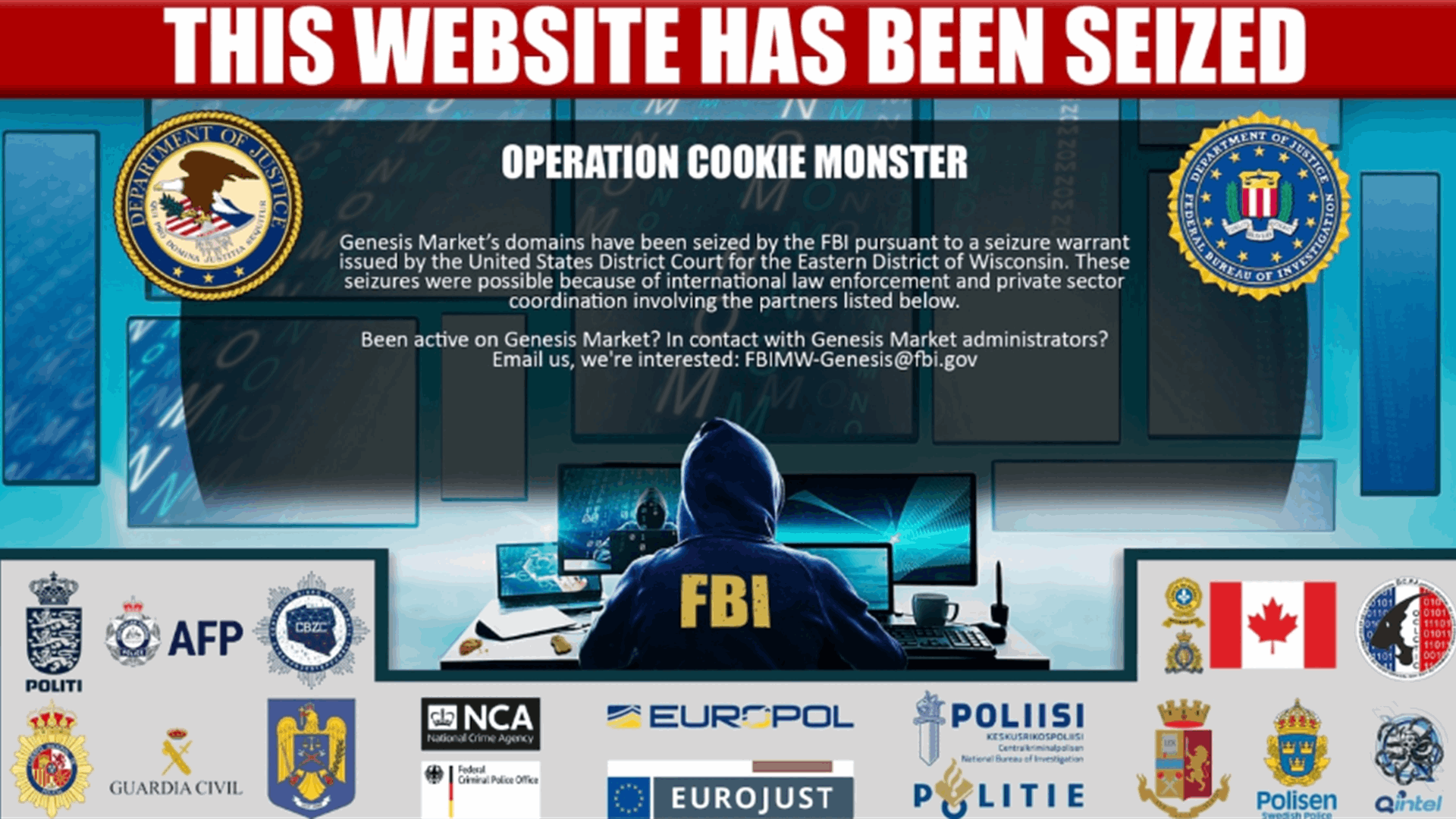 FBI seizes Genesis Market, a notorious hacker marketplace for stolen logins