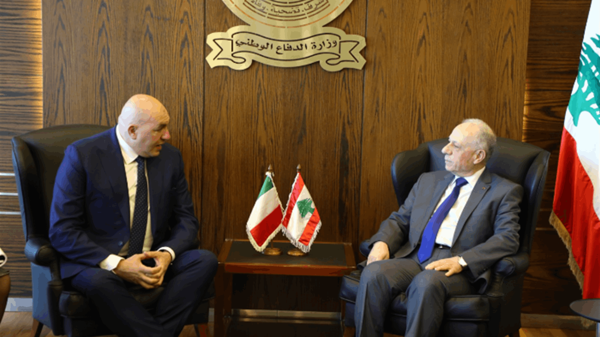 وزير الدفاع أمام نظيره الإيطالي: التصعيد في الجنوب يشكل تهديدا للاستقرار والجيش جاهز للتصدي