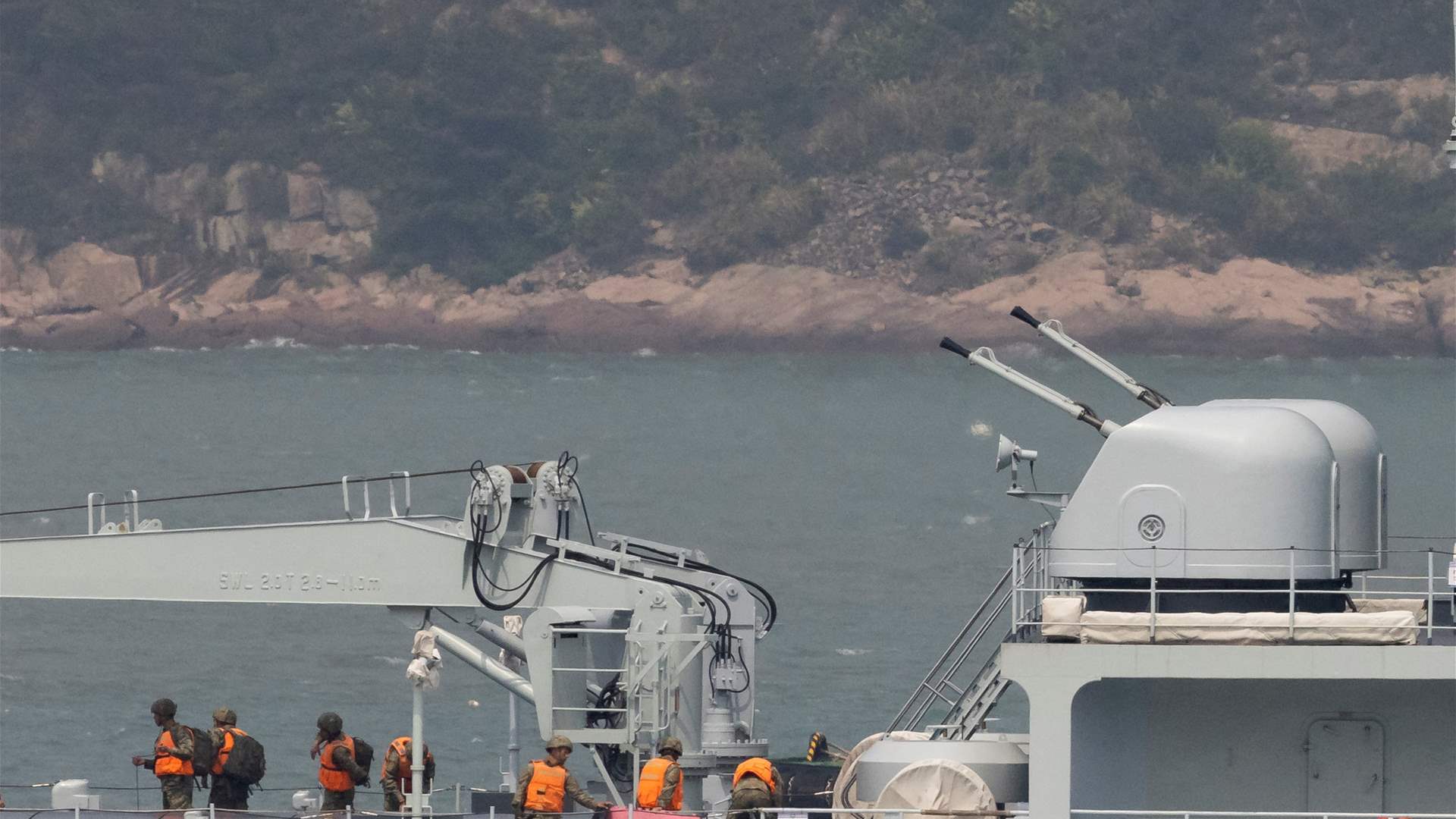 Chinese warship starts live-fire drills near Taiwan