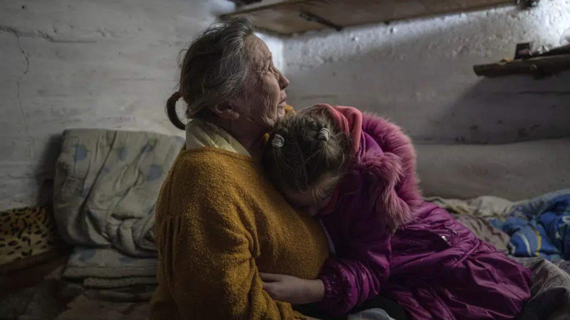 In Ukrainian village, a family lives under cloud of shelling