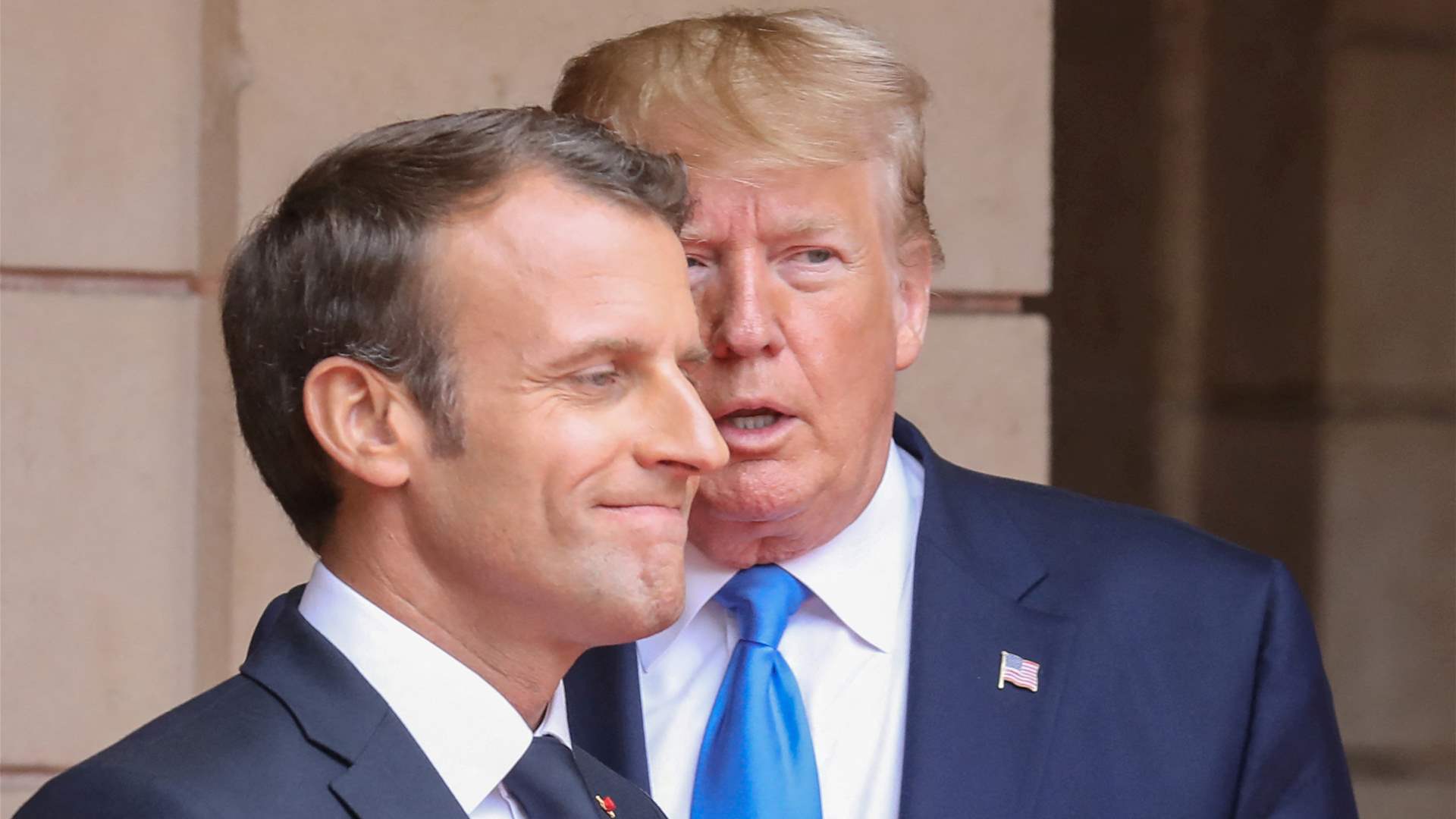 Trump accuses France's Macron of pandering to China