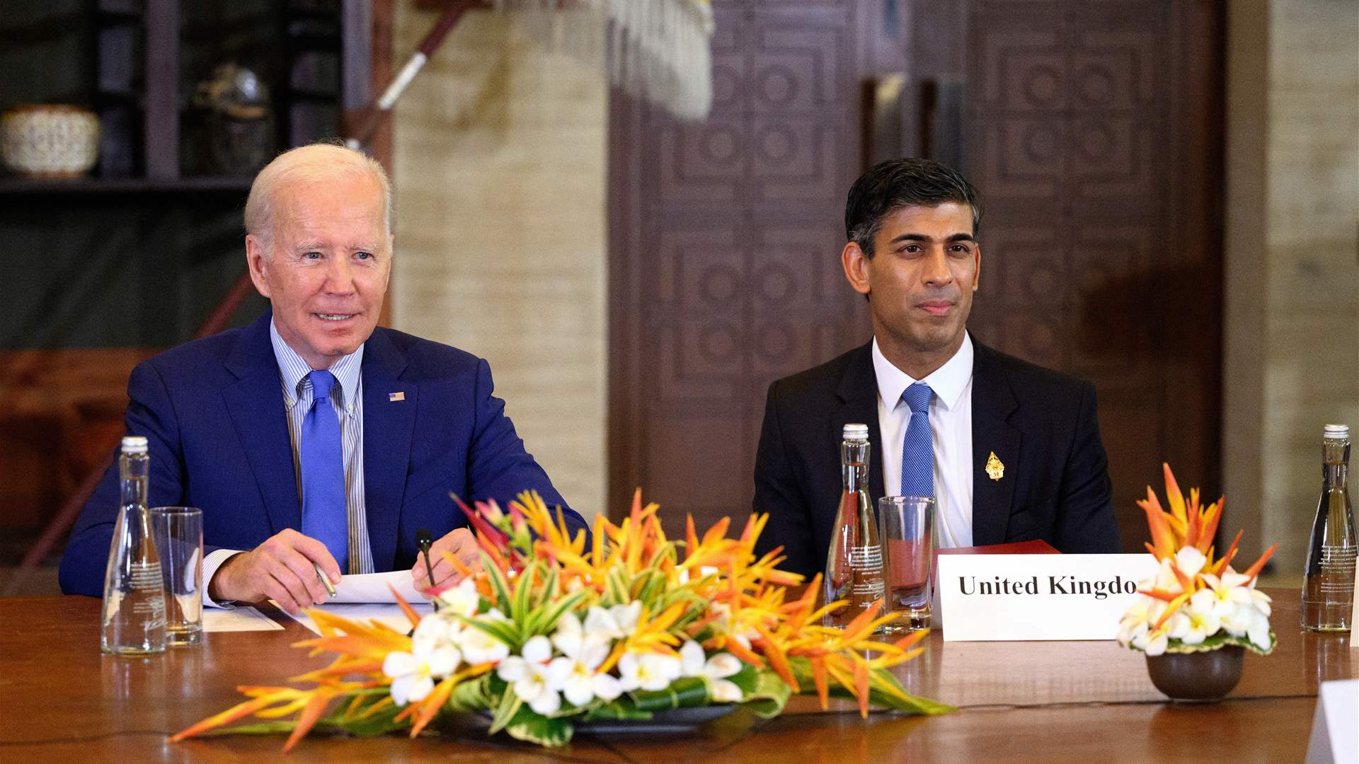 Biden and UK's Sunak did not discuss intel leaks, White House says