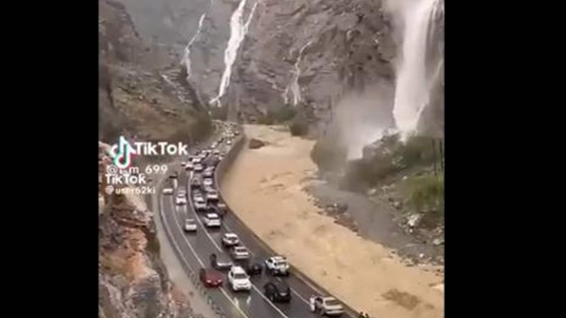 فيديو السيول الغزيرة من السعودية أم سلطنة عُمان؟