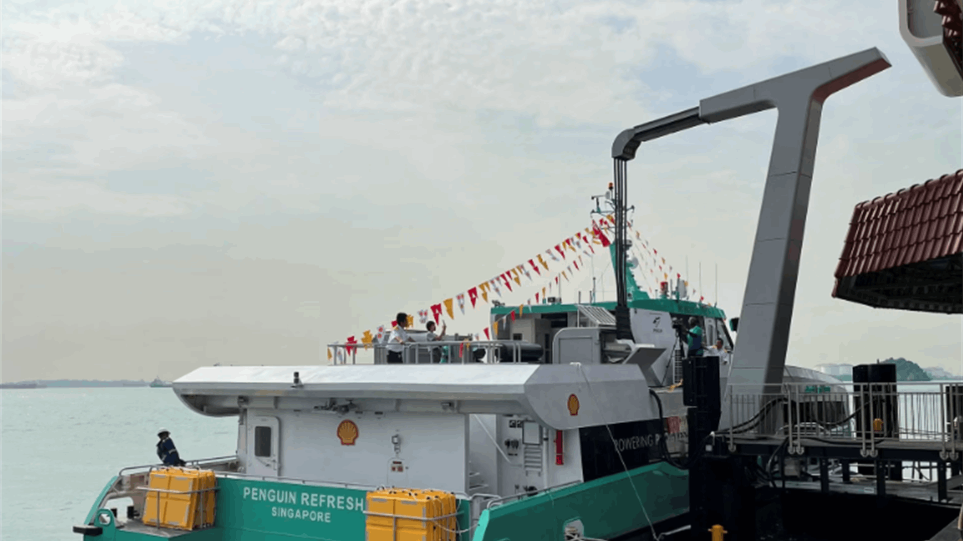 Shell launches its first electric ferry at Singapore plant