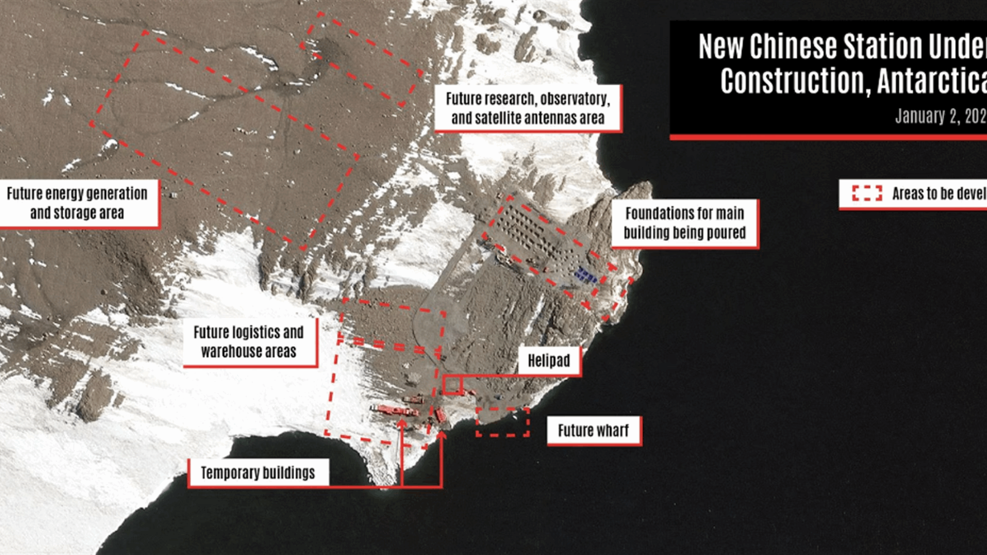 China ramps up construction on new Antarctic station