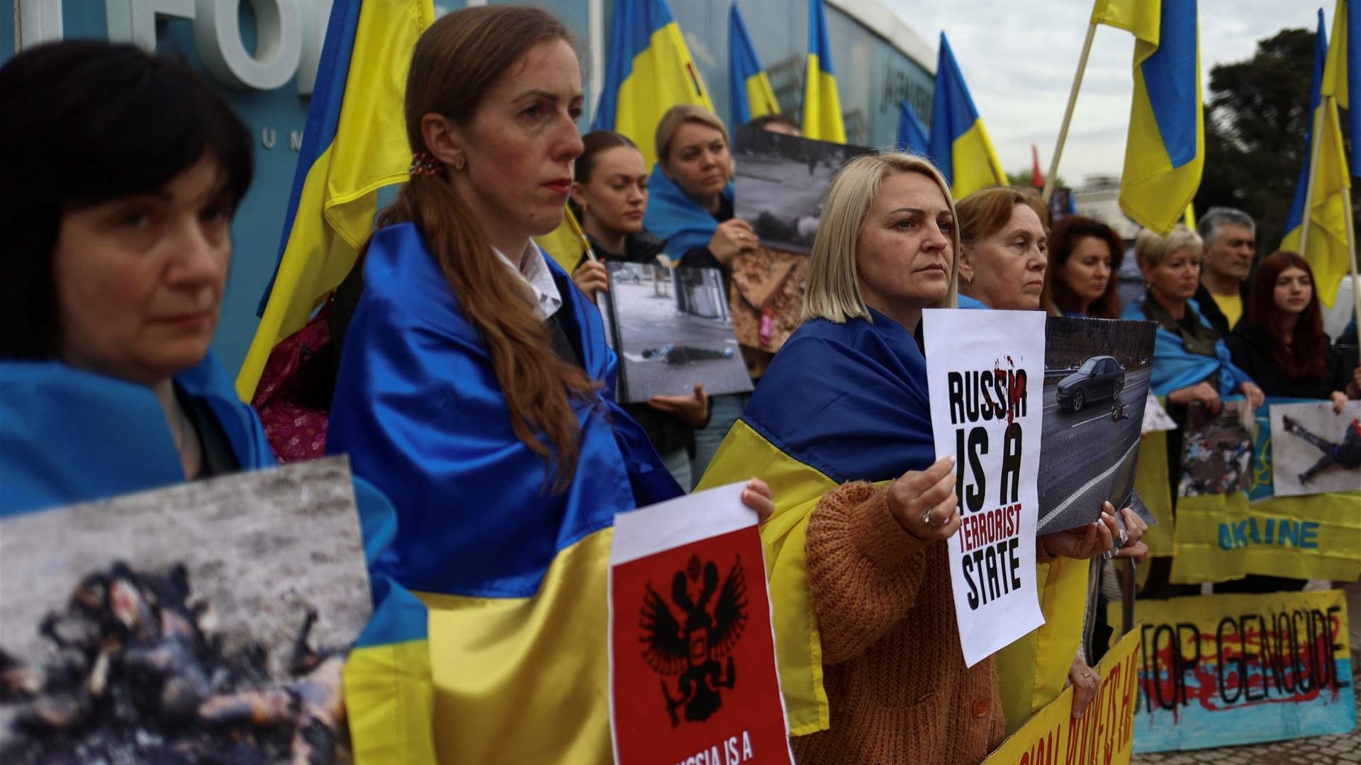 Angry at Brazil's Lula, Ukrainians protest in Lisbon as official visit starts