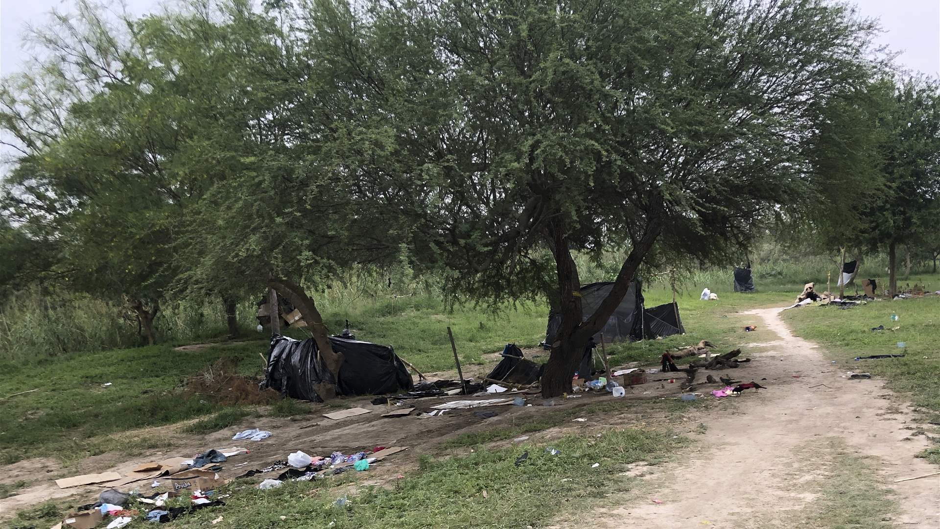 Mexico migrant camp tents torched across border from Texas