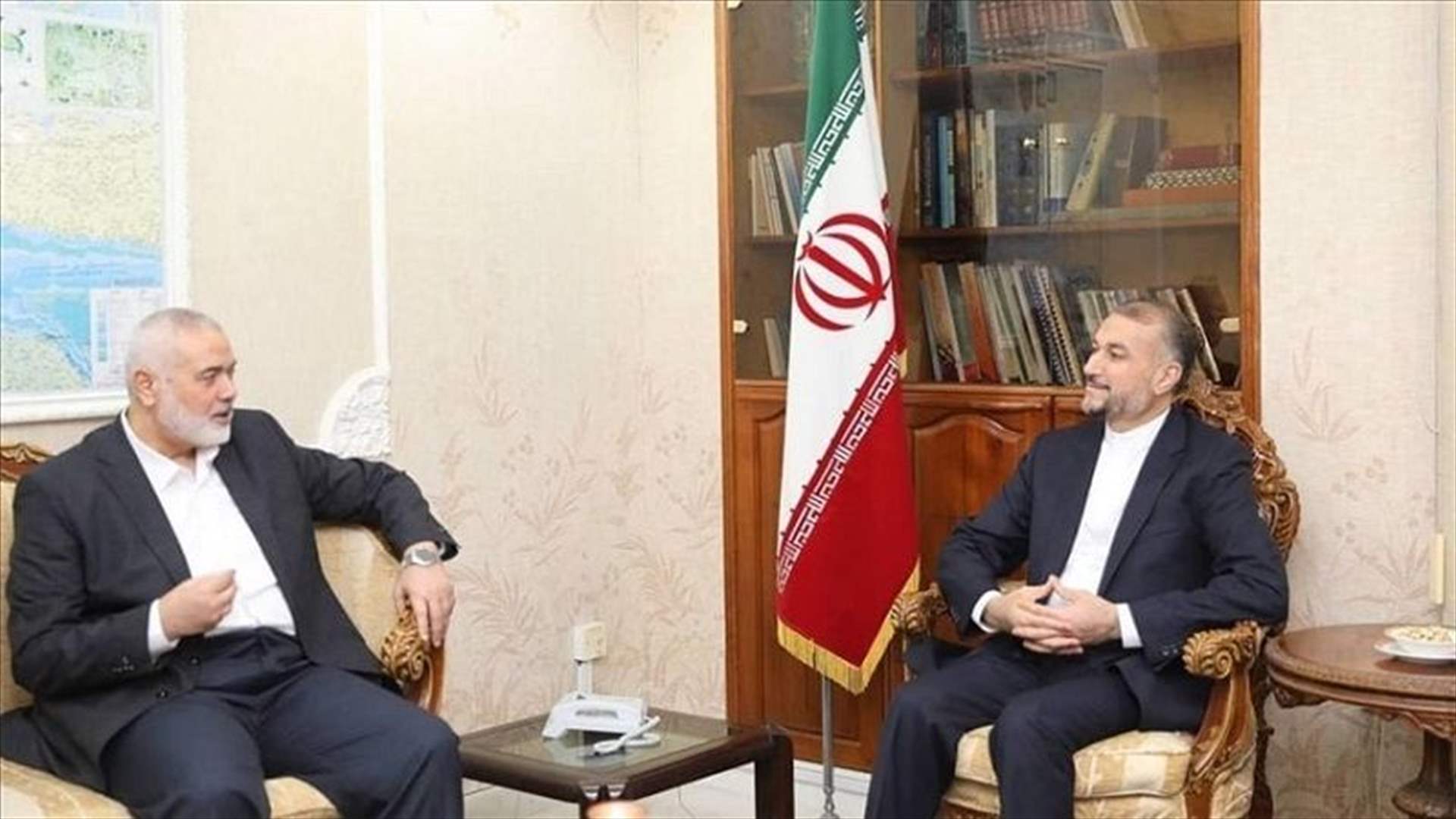  مباحثات بين عبد اللهيان وهنية: تأكيد على استمرار التعاون والدعم