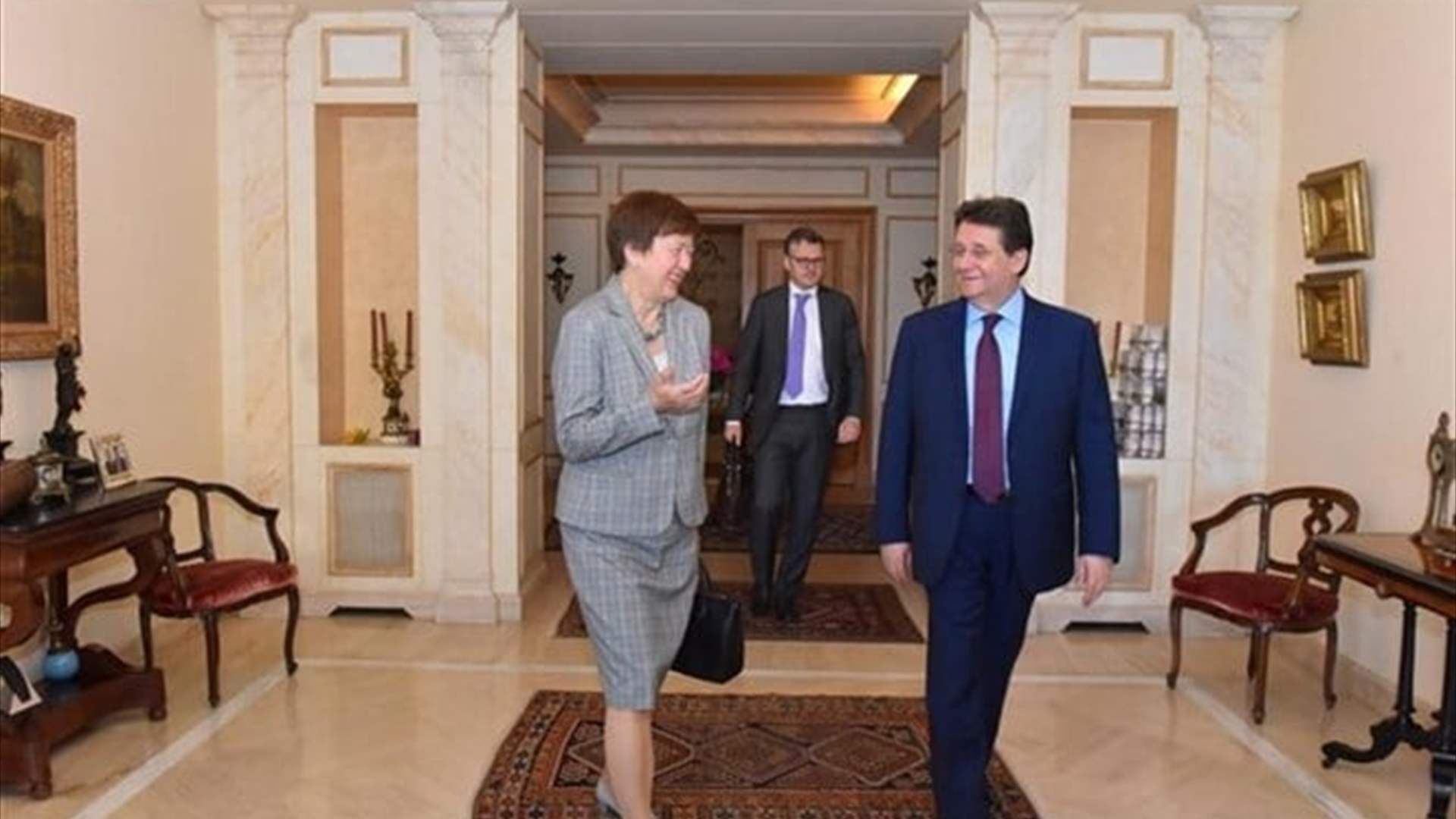 كنعان استقبل فرونتسكا: النزوح السوري مسؤولية دولية وتنفيذ الاصلاحات بحاجة لمسار سياسي لا تقني فقط